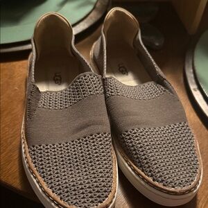UGG Women's Gray Knit Flats
